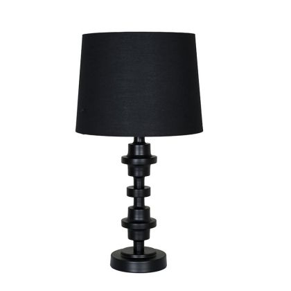 Настолна лампа Fl25041 метал черен цвят E27 31x57см