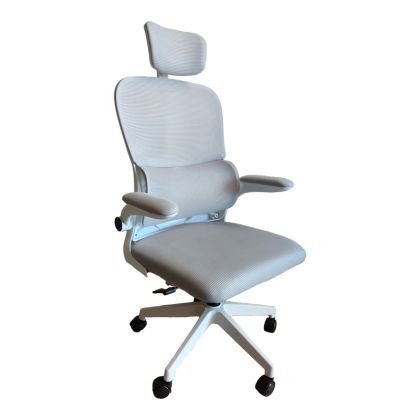 Фотьойл Ирма в тъмно сив цвят дамаска с размери 73х77х82см