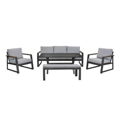 СЕТ ЗА ДНЕВНА ОТ 5 ЧАСТИ, МАЯ, ТЪМНОСИВ ЦВЯТ