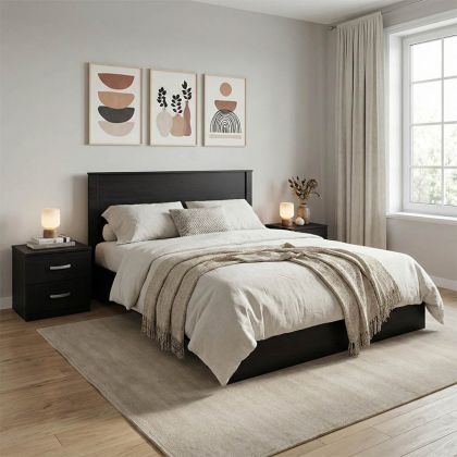 СПАЛЕН КОМПЛЕКТ ATHOS WENGE С ЛЕГЛО 140X200 СМ, КОМПЛЕКТ ОТ 3 ЧАСТИ