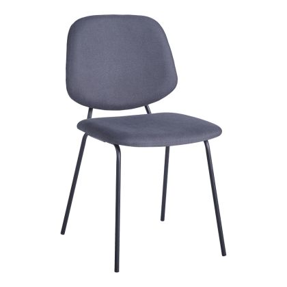 СТОЛ PIETRO I АНТРАЦИТ ПЛАТ-ЧЕРЕН МЕТАЛЕН КРАК 45X55X82.5СМ