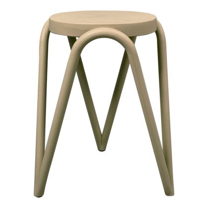 ТАБУРЕТКА SERZONA PP В ЦВЯТ КАПУЧИНО D27X45.5СМ