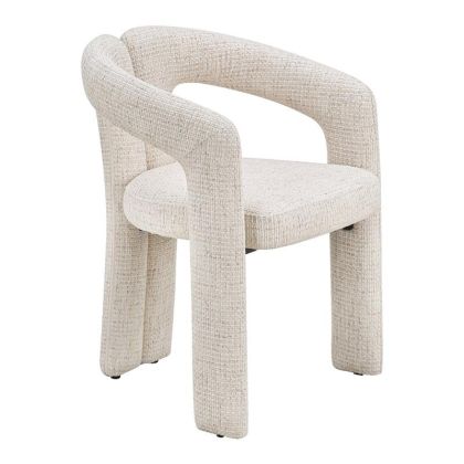 ТАПИЦИРАН ТРАПЕЗАРЕН СТОЛ OPHELIA ЦВЯТ ОТ БЯЛ 60X56X77СМ