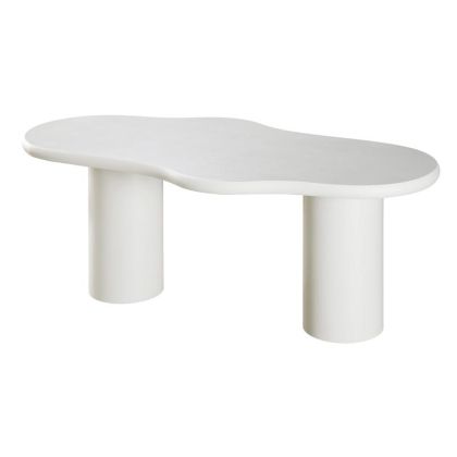 ТРАПЕЗАРНА МАСА CONCRETTO БЯЛА 180X900X76СМ