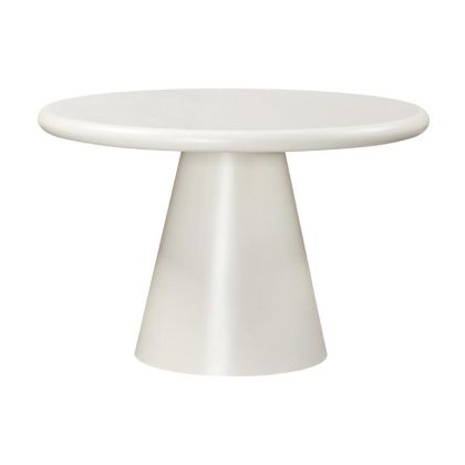 ТРАПЕЗАРНА МАСА CONCRETTO КРЪГЛА БЯЛА 120X76 СМ