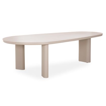 ТРАПЕЗАРНА МАСА OSIRIS SM6503.02 БЕЖОВ АЛУМИНИЙ - БЕЖОВ/СИВ СИНТЕРОВАН КАМЪК, ПЛОТ 280X120X74H