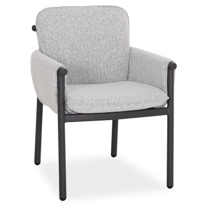 ТРАПЕЗЕН СТОЛ ANUBIS SM6502.01 ТЪМНОСИВ АЛУМИНИЙ И ПЛАТ 61X66X77H