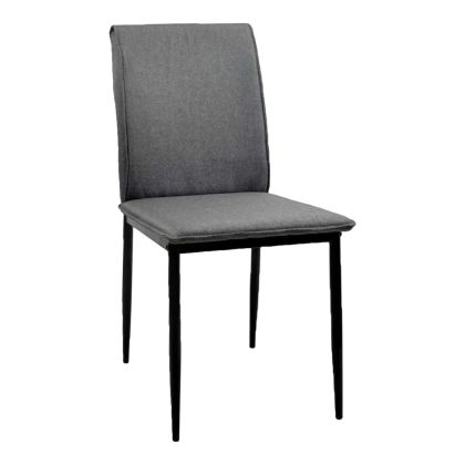 ТРАПЕЗЕН СТОЛ PERKY HM18347.01 СИВ ПЛАТЕНЕВ ПЛАТ - МЕТАЛНИ КРАКА В ЧЕРНО 42X58X89.5В СМ.