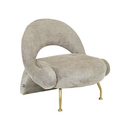 ФОТЬОЙЛ FL6654 КАФЯВ ЦВЯТ ЗЛАТИСТ МЕТАЛЕН КРАК 80X86X81СМ