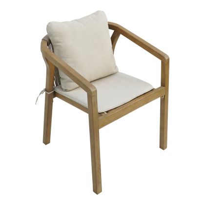 ФОТЬОЙЛ MALIBU II ОТ АКАЦИЕВО ДЪРВО-ПЛАТ В ЕСТЕСТВЕНО БЕЖОВ ЦВЯТ 58X63X74СМ