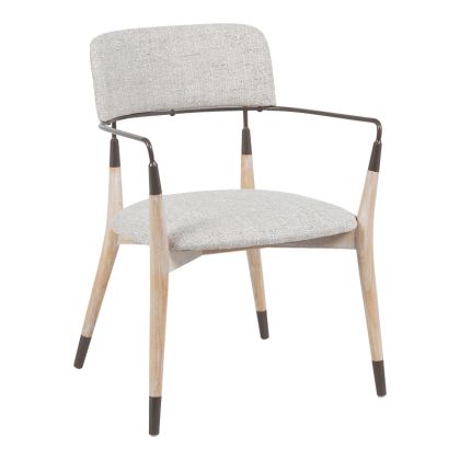 ФОТЬОЙЛ SENTANA МЕТАЛ-ДЪРВО И БЕЖОВО-КАФЯВ ПЛАТ 56.5X56X79СМ