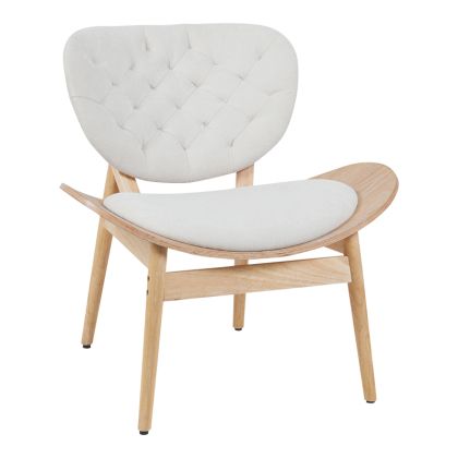 ФОТЬОЙЛ UDALLE ОТ ДЪРВО В ЕСТЕСТВЕН ЦВЯТ И БЕЖОВ ПЛАТ 77X70X81СМ