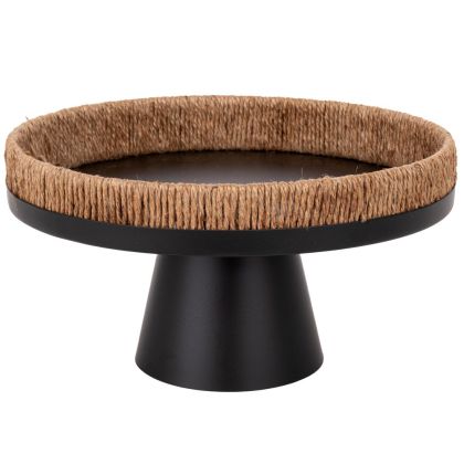 ЧЕРЕН МЕТАЛЕН ПОДНОС, РАЗМЕР 30X16 СМ