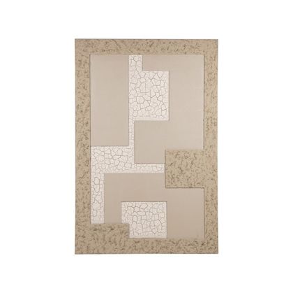 3d абстрактна картина платно, бежово - светло кафяво, 80x120 см