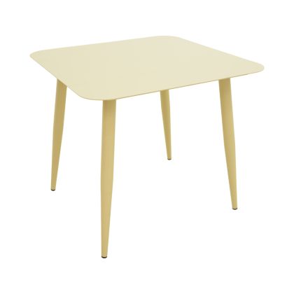 АЛУМИНИЕВА МАСА VISTA В ЦВЯТ ШАМПАНСКО 80X80X72СМ