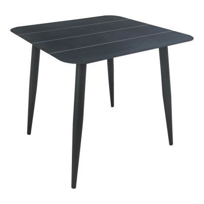 АЛУМИНИЕВА МАСА VISTA В ЧЕРЕН ЦВЯТ 80X80X72СМ