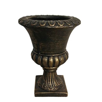 Амфорей саксия черна/златна античен римски дизайн голяма - Φ20x27см 1/4kib