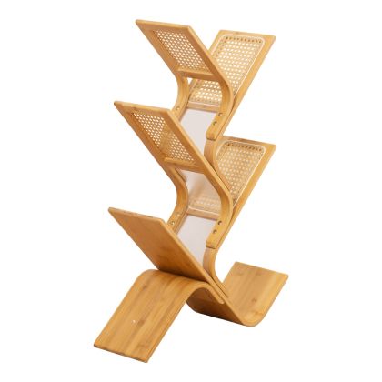 БИБЛИОТЕКА TOME ОТ БАМБУК В ЕСТЕСТВЕН ЦВЯТ 63X20X92СМ