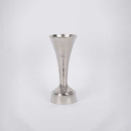 Ваза металик сребърно 15x15.5x36см