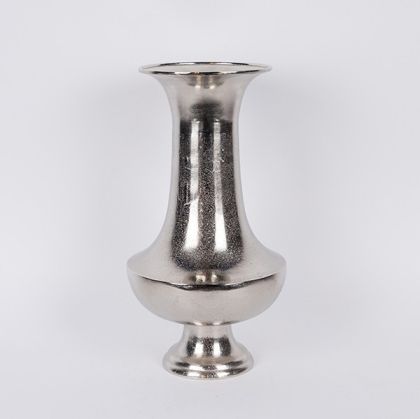 Ваза металик сребърно 24x20.5x47.5см