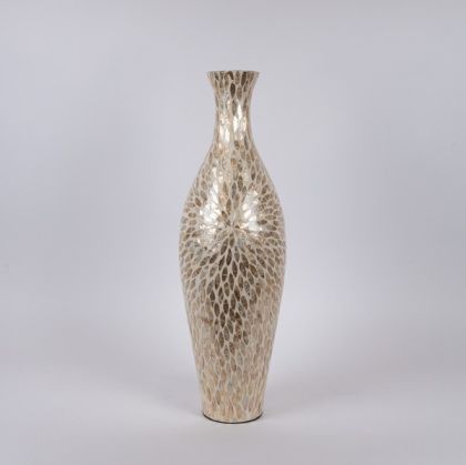 Ваза, преливаща бяла, 19x63 см