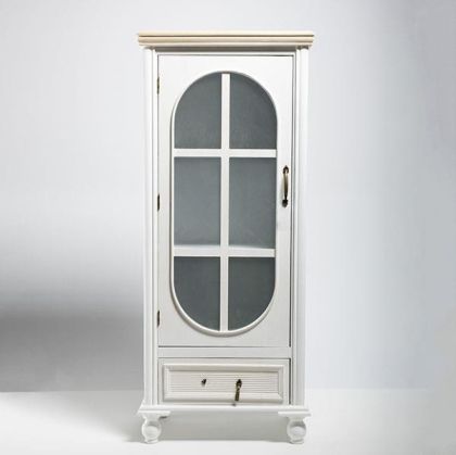 Витрина бяла с 1 чекмедже и 1 врата 48x32x115см