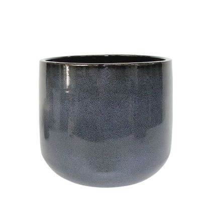 Глинена саксия голяма, на въглища, кръгла - Φ35x30см