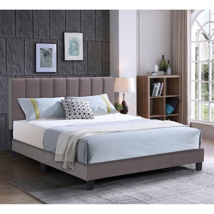 Двойно легло Allegro 160x200 см, плат капучино, с табла с множество позиции