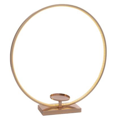 ЗЛАТЕН МЕТАЛЕН ВЕНЕЦ С LED СВЕТЛИНА 60X12X63 СМ