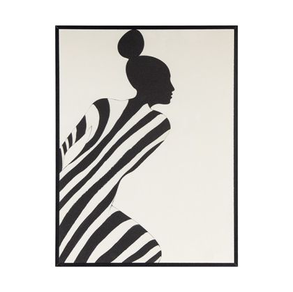 Картина платно бяло - черно 30x2x40см