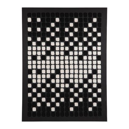 Картина платно квадрати бяло - черно 90x3.5x120см