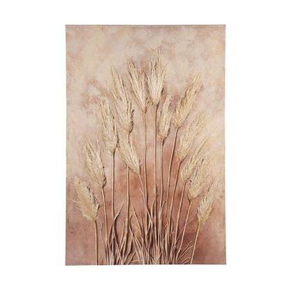 Картина платно, пшенично бежово - розово 80x120см