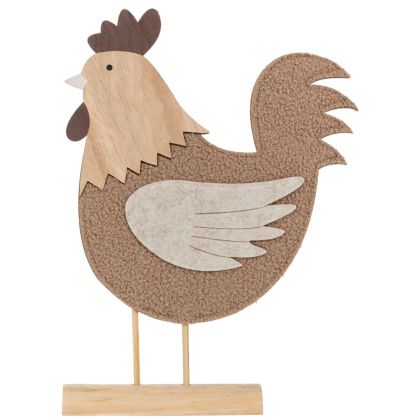 КАФЯВО ДЪРВЕНО ПЛАТНЕНО ПИЛЕ С ДЪРВЕНА ОСНОВА 26X5X34СМ