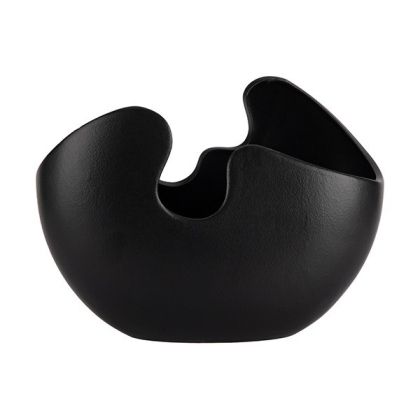 Керамична саксия черна 22.8x11.8x17.2