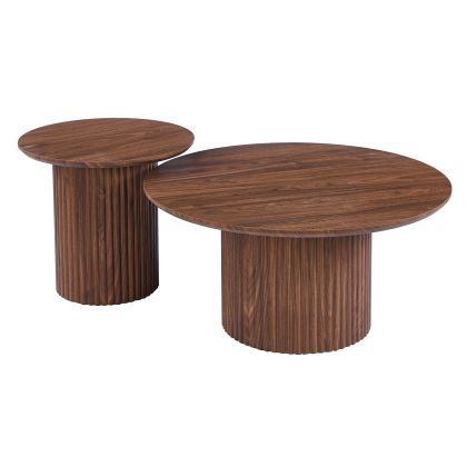 Комплект от 2 холни маси Diaz, цвят мдф, орех