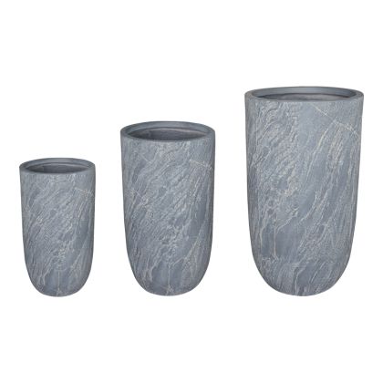 КОМПЛЕКТ САКСИИ ANTERIA ОТ 3 КЕРАМИЧНИ ЧАСТИ В СИВО-БЕЖОВ ЦВЯТ