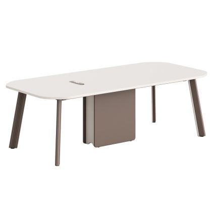 Конферентна маса Newline Hm18278 меламин в кремаво бяло - алуминиеви крака 240x110x75всм