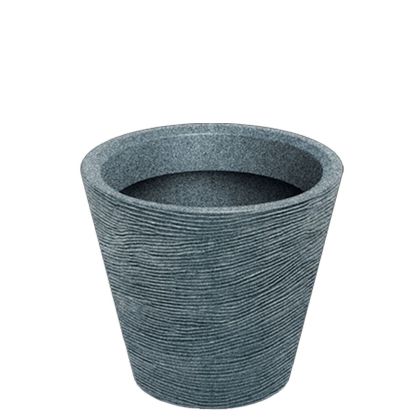 КРЪГЛА ГРАНИТНА ПЛАСТМАСОВА САКСИЯ TUBRA 40X40X34 СМ