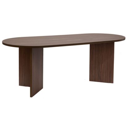 ОВАЛНА ТРАПЕЗАРНА МАСА 200X90X75