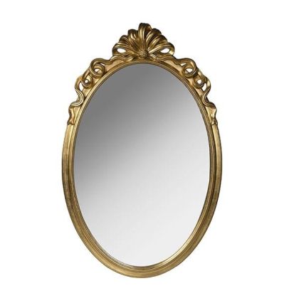 Огледало дърво златисто антично 70x112см