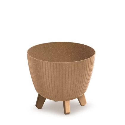 ПЛАСТМАСОВА САКСИЯ LAMIA ECO WOOD В ЕСТЕСТВЕН ЦВЯТ 23X23X20 СМ