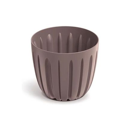 ПЛАСТМАСОВА САКСИЯ WARIO, ЦВЯТ МАРСАЛА, 17X15 СМ