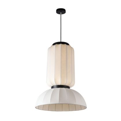 Полилей Tyvek-метал единична лампа 2xe27 Max15w Ø460x680mm бяла Arte Illumina Lichnos