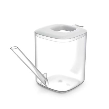 ПРОЗРАЧНА БЯЛА ПЛАСТМАСОВА ЛЕЙКА TUBI 24X10X14CM