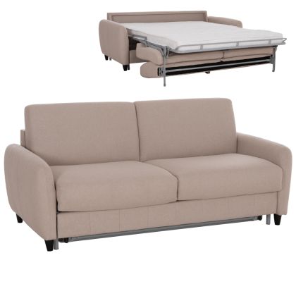 Разтегателен диван със сгъваем матрак Etudine Hm3311.02 бежов плат 190x98x90всм