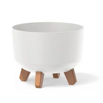 САКСИЯ GRACIA, БЯЛ ЦВЯТ, ПЛАСТМАСА, 24X24X19 СМ