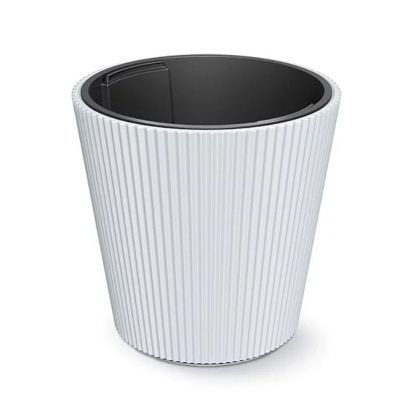 САКСИЯ ОТ ПЛАСТМАСА MILLY, БЯЛА, 35X35 СМ