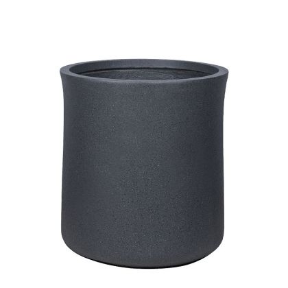 Саксия от фибърглина, черен гранит, казани гига - Φ52x57см