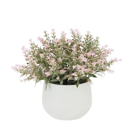 Саксия с розова лавандула Φ10x15см 1/48kib