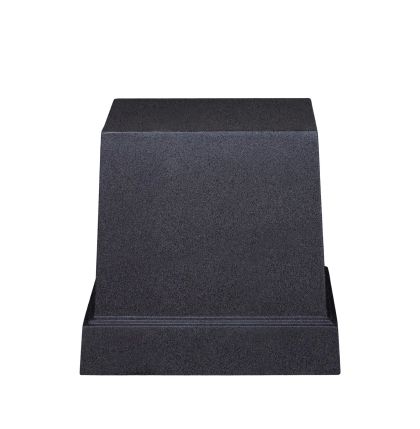 Средна основа от фибърклей за черна гранитна саксия, квадратна - 38x38x36см